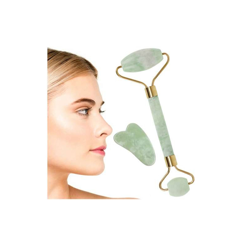 Ansiktsmassager med jade
