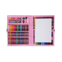 Målningsset i rosa resväska, 168 delar.