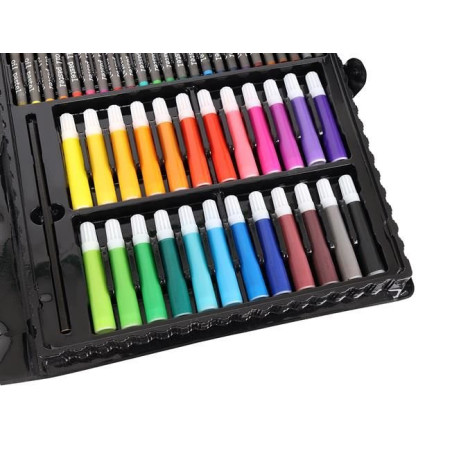 Målningsset i svart resväska med 168 delar.