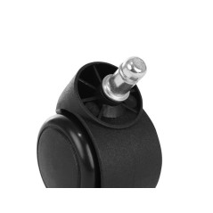 Hjul till kontorsstol - 5 st - svarta