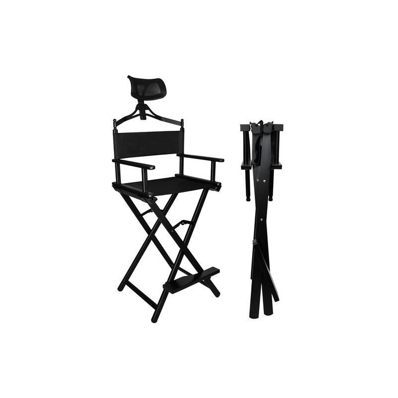 Stol för smink med aluminiumram och nackstöd