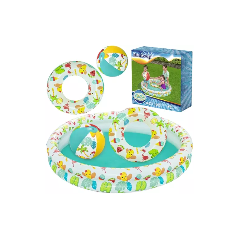 Uppblåsbar 3-i-1 barnpool BESTWAY 51124