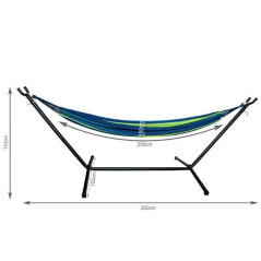 Hängmatta 200x150cm med stativ