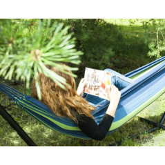 Hängmatta 200x150cm med stativ