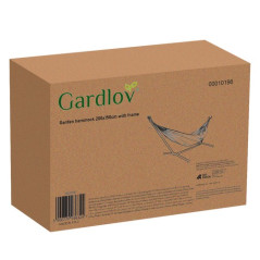 Hängmatta 200x150cm med stativ