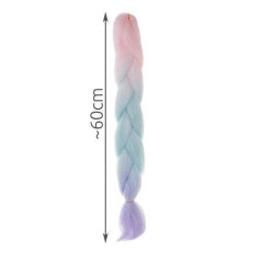 Syntetiska ombre flätor i rosa/nyans/färg W10341