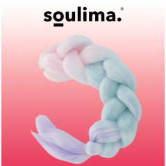 Syntetiska ombre flätor i rosa/nyans/färg W10341