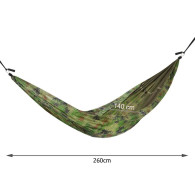 Hängmatta Santiago Army 260x140cm Nät
