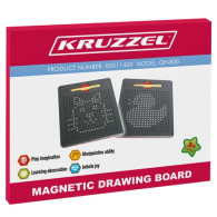 Tavla + magnetkulor + penna med magnet