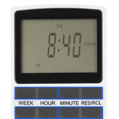 Tidsprogrammerare strömbrytare/on/off