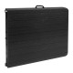 Trädgårdsbord hopfällbart svart 180 cm