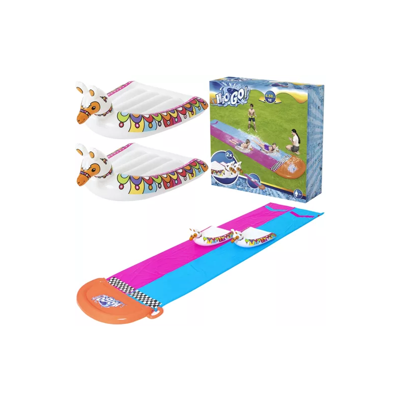Dubbel vattenrutschkana H2GO BESTWAY 52320