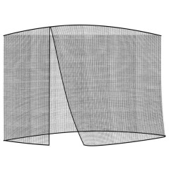 Myggskydd för trädgårdsparasoll 3m - svart