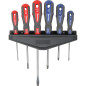 10207 Skruvmejselset CrV-Mo, Soft-touch, 6 delar, Proline