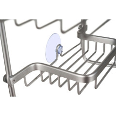 Duschhylla med upphängning - silver