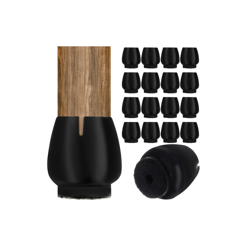 Stolsbenöverdrag med filt - set med 16 stycken.