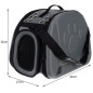 Transportväska för hund/katt - svart
