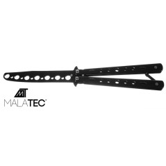 Fjärilskniv för träning - svart