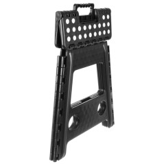 Hopfällbar svartvit pall 39 cm