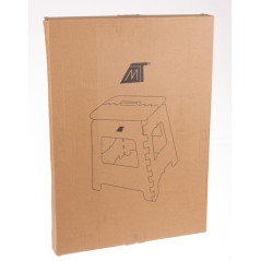 Hopfällbar svartvit pall 39 cm