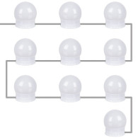 LED-lampor för spegel / sminkbord - 10 stycken.