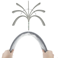 Teleskopisk dammsugarsborste med två tillbehör