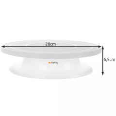 Drejbar paddel + 3 spatlar för dekoration av bakverk