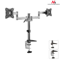 MC-714 44490 Skrivbordsfäste för två LCD-skärmar 13-27 tum 8 kg aluminium