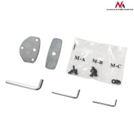 MC-714 44490 Skrivbordsfäste för två LCD-skärmar 13-27 tum 8 kg aluminium