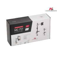 MC-717 44495 Uchwyt biurkowy do monitora LCD 8kg max vesa 100x100 aluminiowy