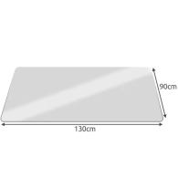 Stolskydd 90x130cm RUHHY - mjölkvit