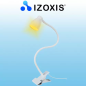 Skrivbordslampa med klämma - vit Izoxis 19455