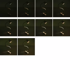 Skrivbordslampa med klämma - vit Izoxis 19455