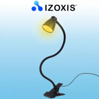 Skrivbordslampa med klämma - svart Izoxis 19454