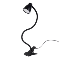 Skrivbordslampa med klämma - svart Izoxis 19454