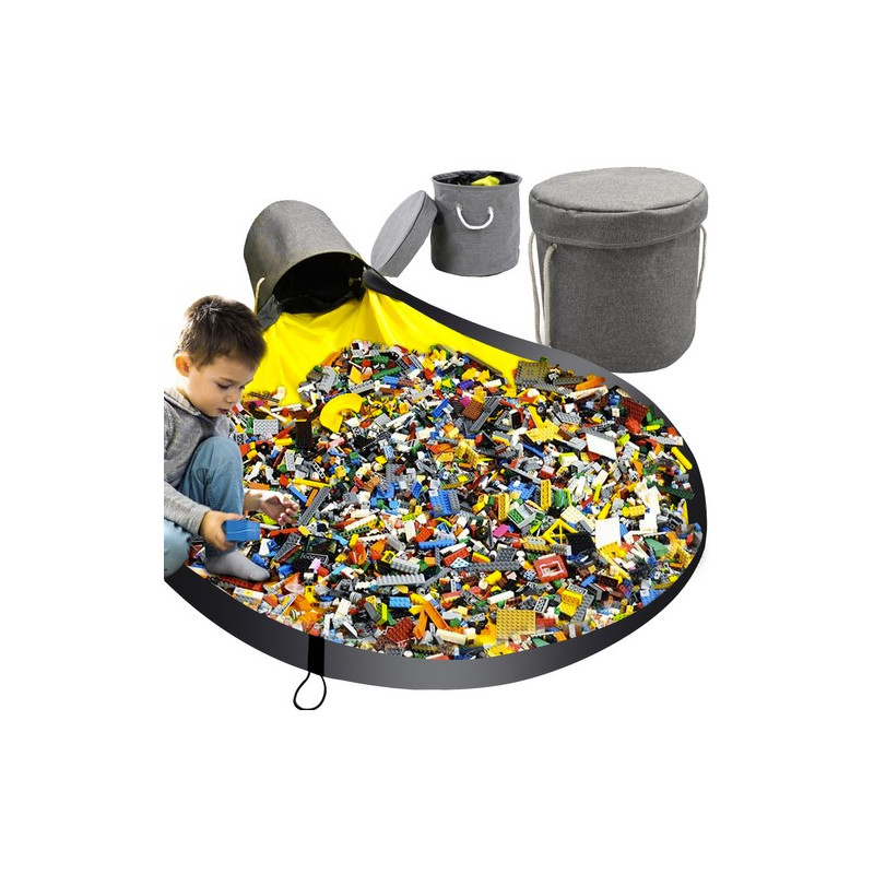 Leksakslåda / byggklossar med matta Kruzzel 19556