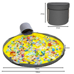 Leksakslåda / byggklossar med matta Kruzzel 19556