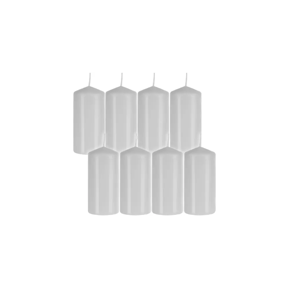 Ljusstake cylinder vit - set med 8 stycken. Ljusstake cylinder vit - set med 8 stycken.