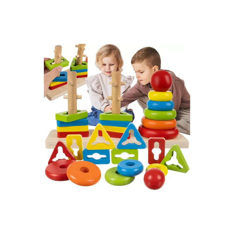 Sorter - träpussel i trä Kruzzel 19870