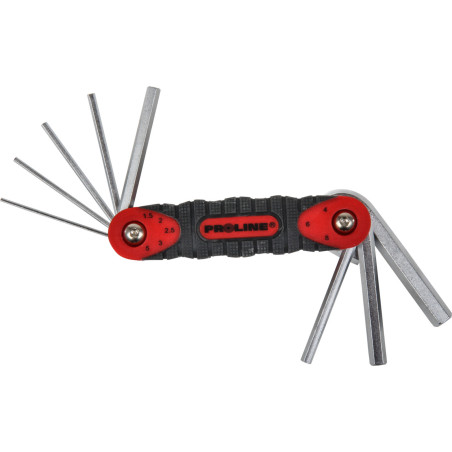 48368 Hexnyckelsats med 8 delar, 1.5-8mm, CrV, Proline