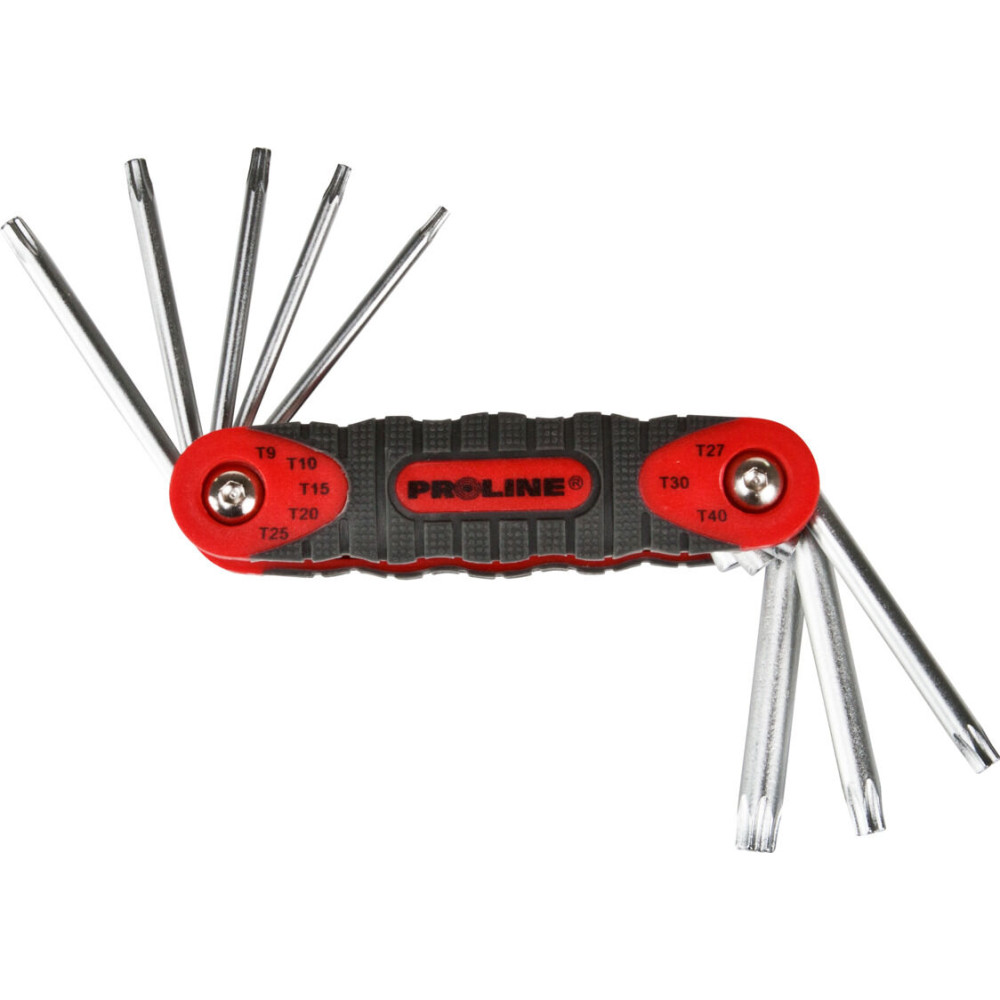 48388 Torx-nycklar CrV set med 8 delar T9-T40, Proline 48388 Torx-nycklar CrV set med 8 delar T9-T40, Proline