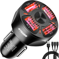 Ładowarka samochodowa 4x USB + kabel Xtrobb 19907