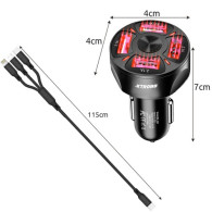 Ładowarka samochodowa 4x USB + kabel Xtrobb 19907