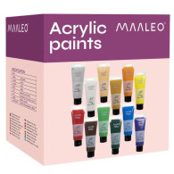 Akrylfärger 12 st. 100 ml Maaleo 20424