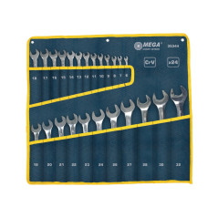 35344 Ring-nycklar CrV, set med 24 delar, 6-32mm, Mega