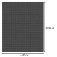 Tung täcke 200x150cm 6kg Ruhhy 19533