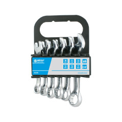 35236 Kort ringnyckelset kort CrV 6 delar, 10-17mm, Mega