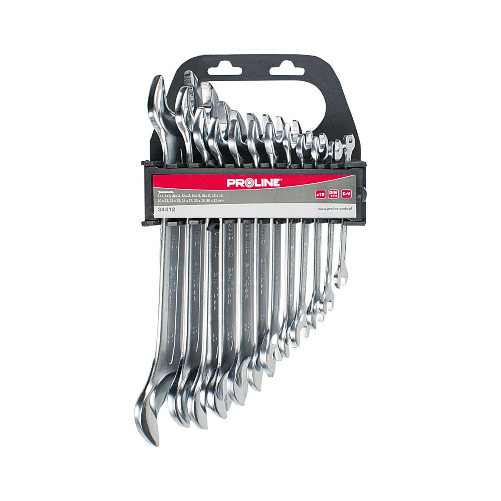 34406 Skiftnyckelset, CrV, 6 delar, 6-17mm, Proline 34406 Skiftnyckelset, CrV, 6 delar, 6-17mm, Proline
