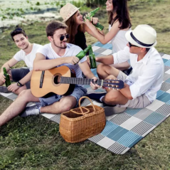 Strandmatta med isolering 200x200cm Trizand 21077