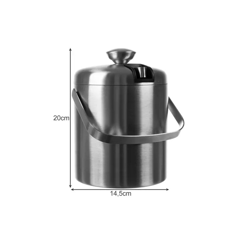 Hink för is - tång + sked Ruhhy 21159